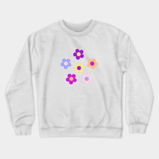 Flower Power Design Crewneck Sweatshirt